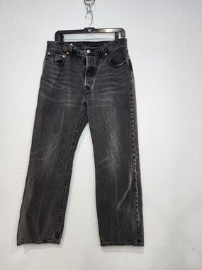 LEVI'S 501 90's Men's Straight-Leg Washed Black Jeans